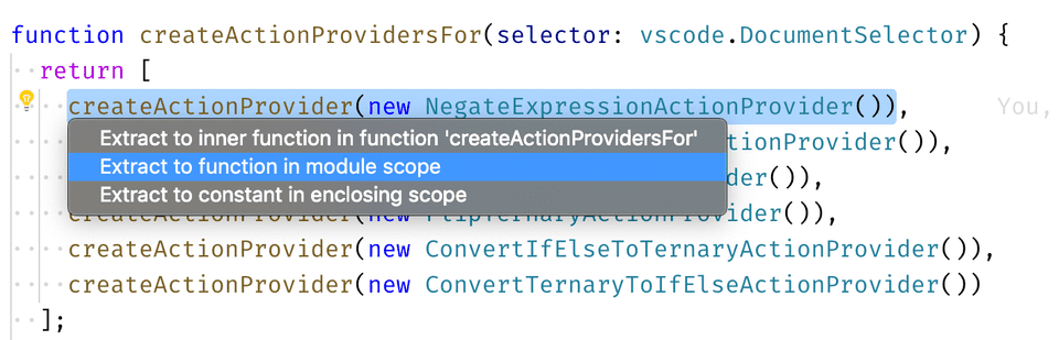 VS Code shows a popup to either 