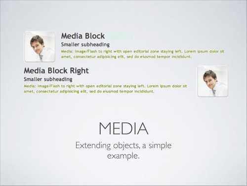 Media Object, an example of objects extension