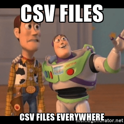 CSV files everywhere